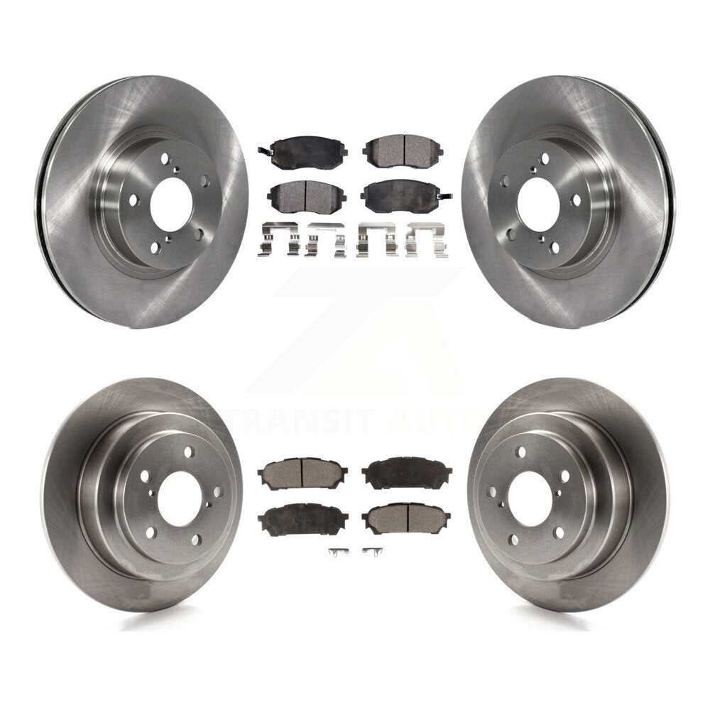 Rotor de frein à disque avant et arrière et Kit de plaquettes semi-métalliques pour Subaru Impreza Saab 9-2