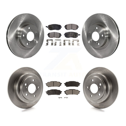 Rotor de frein à disque avant et arrière et Kit de plaquettes semi-métalliques pour Subaru Impreza Saab 9-2