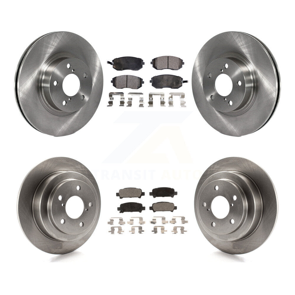 Rotors de frein avant et arrière et Kit de plaquettes semi-métalliques pour Subaru Impreza Outback RS T