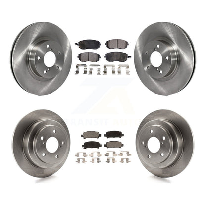 Rotors de frein avant et arrière et Kit de plaquettes semi-métalliques pour Subaru Impreza Outback RS T