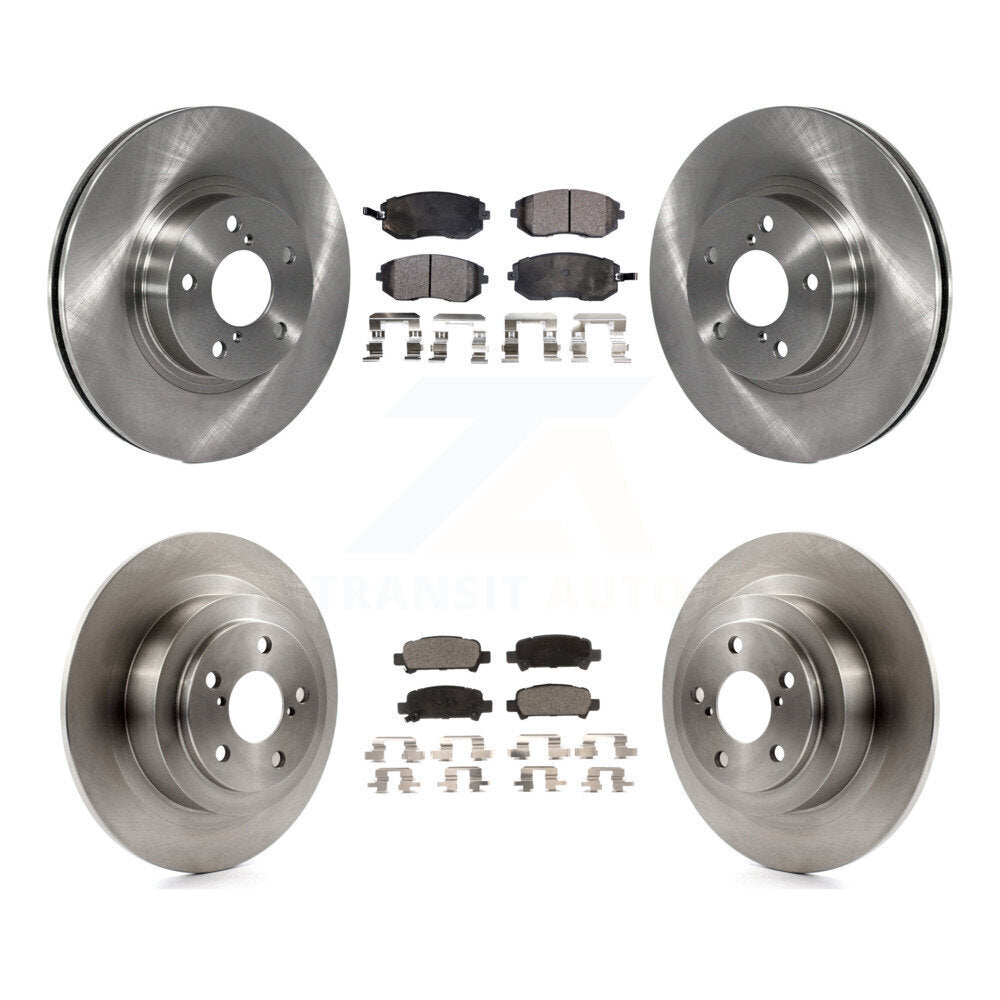 Kit de disques de frein à disque avant et arrière et plaquettes semi-métalliques pour Subaru Legacy