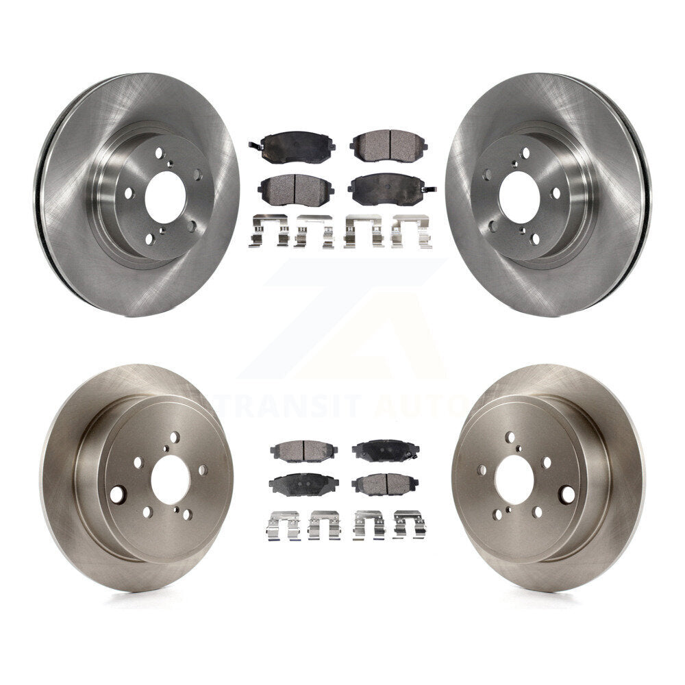 Kit de rotors de frein à disque avant et arrière et plaquettes semi-métalliques pour Subaru Impreza