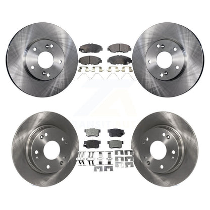 Kit de rotor de frein avant et arrière et plaquettes semi-métalliques pour Honda Civic Tourin 2014-2015
