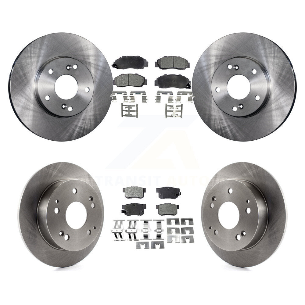 Kit de rotor de frein avant et arrière et plaquettes semi-métalliques pour Honda Accord 3.0 1998-2002