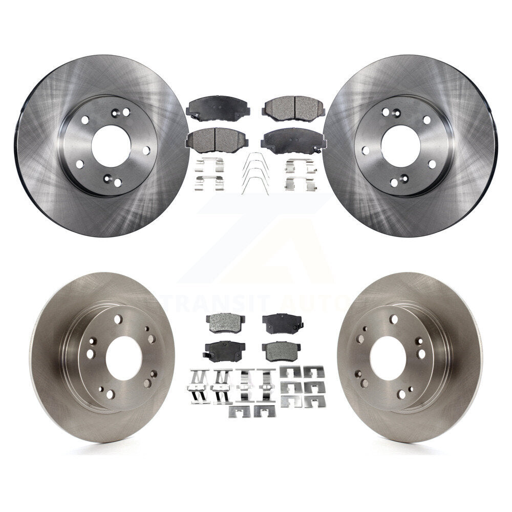 Kit de rotors de frein à disque avant et arrière et plaquettes semi-métalliques pour Honda Accord