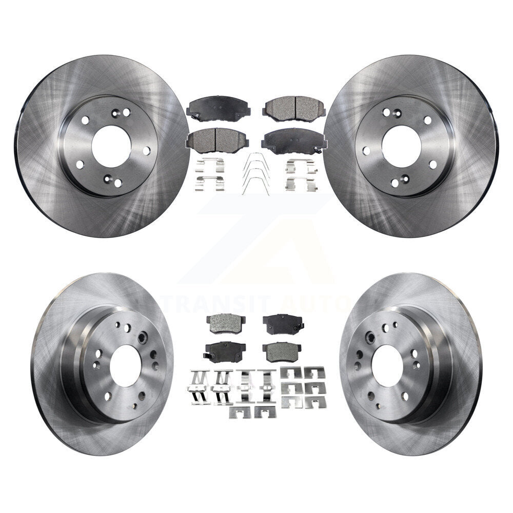 Rotors de frein à disque avant et arrière et Kit de plaquettes semi-métalliques pour Honda Elemen 2003 – 2011