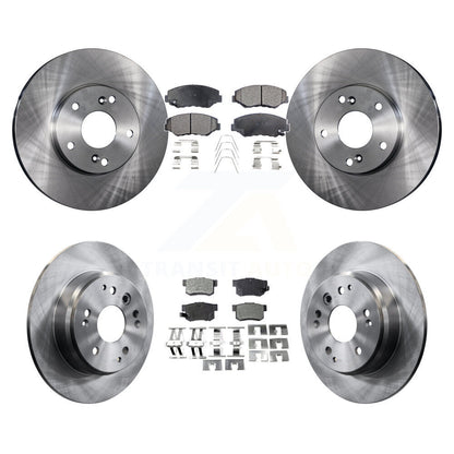 Rotors de frein à disque avant et arrière et Kit de plaquettes semi-métalliques pour Honda Elemen 2003 – 2011
