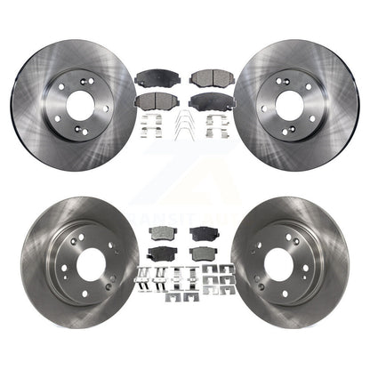 Rotors de frein à disque avant et arrière et Kit de plaquettes semi-métalliques pour Honda Civic Acura IL