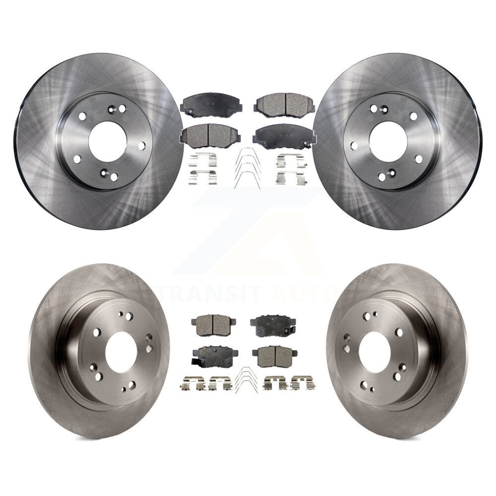 Kit de rotors de frein à disque avant et arrière et plaquettes semi-métalliques pour Honda Accord