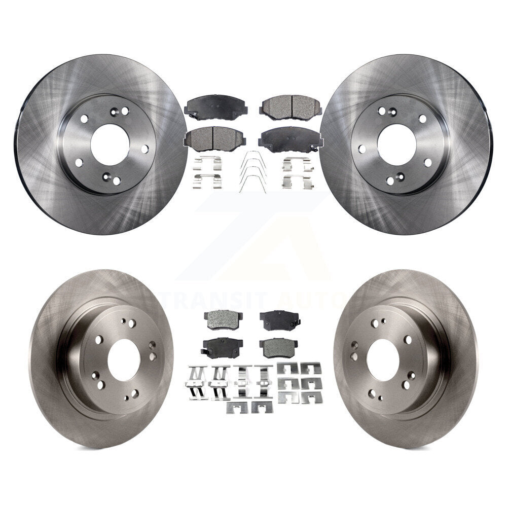 Kit de rotors de frein à disque avant et arrière et plaquettes semi-métalliques pour Honda Accord