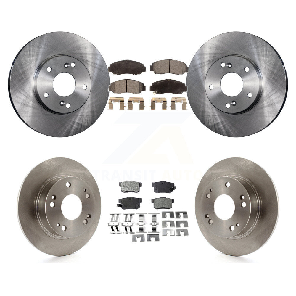 Kit de rotors de frein à disque avant et arrière et plaquettes semi-métalliques pour Honda Accord