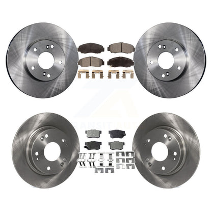 Kit de rotors de frein à disque avant et arrière et plaquettes semi-métalliques pour Acura CSX K8F-10105
