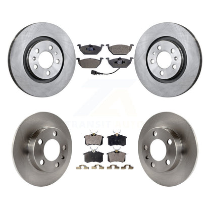Kit de plaquettes semi-métalliques de Rotor de frein à disque avant et arrière, pour Volkswagen Jetta Golf Cit