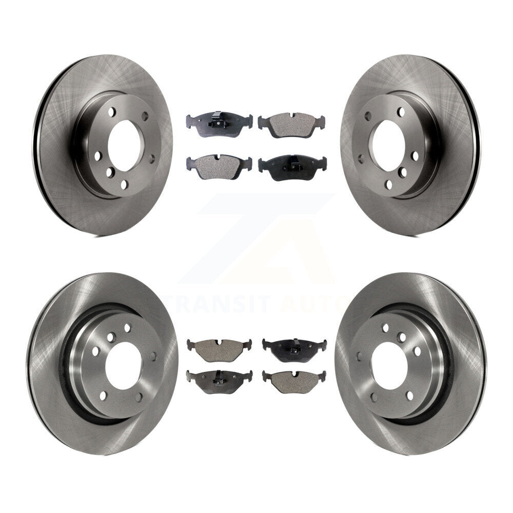 Kit de rotors de frein à disque avant et arrière et plaquettes semi-métalliques pour BMW 328i 328is