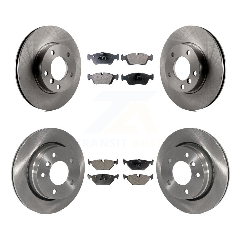 Kit de rotors de frein à disque avant et arrière et plaquettes semi-métalliques pour BMW 323i 328i 323Ci