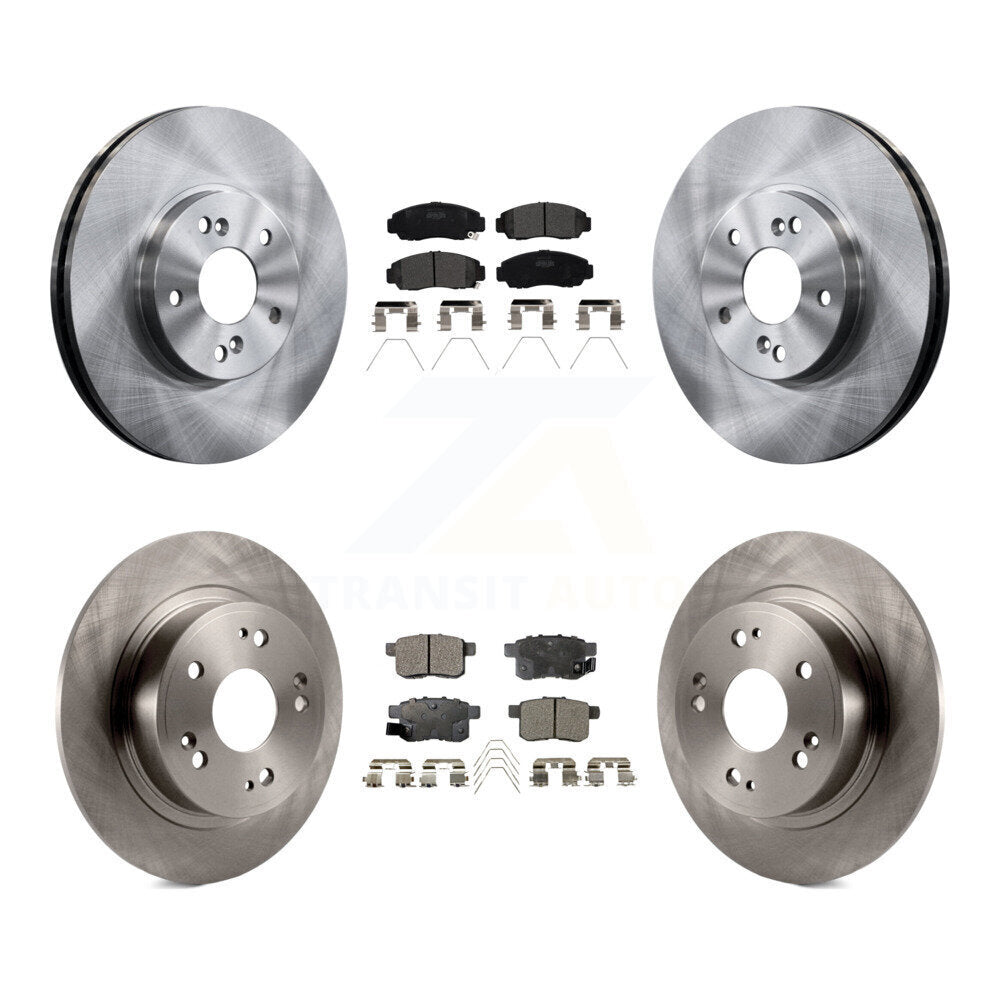 Kit de rotor de frein à disque avant et arrière et plaquettes semi-métalliques pour Honda Accord Acura TS