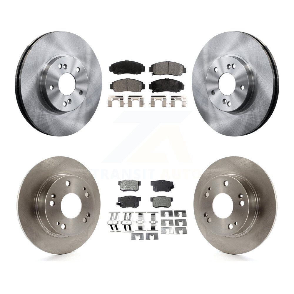 Kit de rotor de frein à disque avant et arrière et plaquettes semi-métalliques pour Honda Accord Acura TS