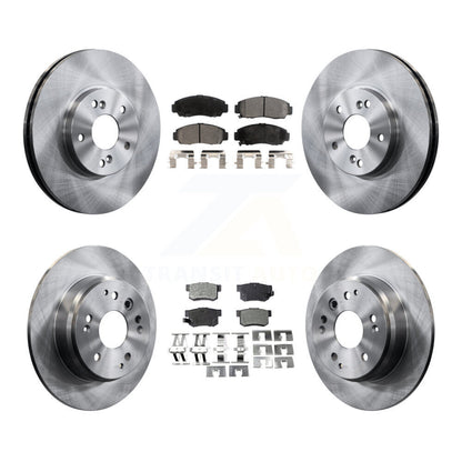 Kit de disques de frein à disque avant et arrière et plaquettes semi-métalliques pour Acura TL K8F-101074