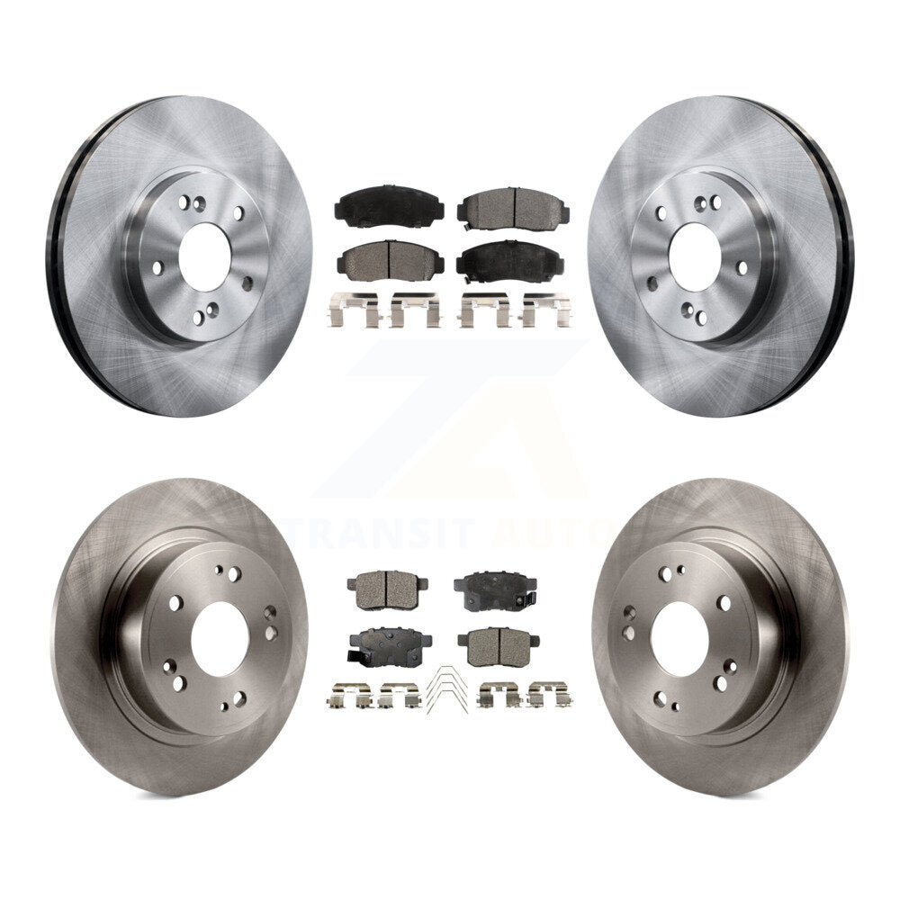 Kit de rotor de frein à disque avant et arrière et plaquettes semi-métalliques pour Honda Accord Acura TS