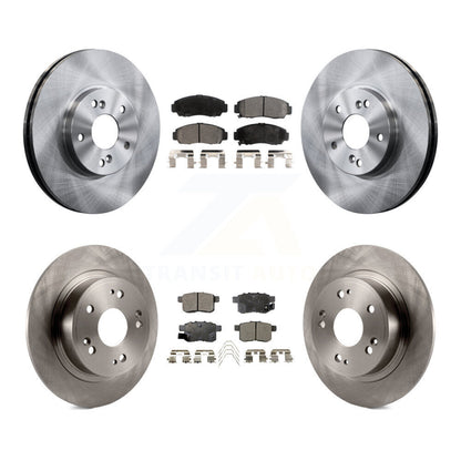 Kit de rotor de frein à disque avant et arrière et plaquettes semi-métalliques pour Honda Accord Acura TS