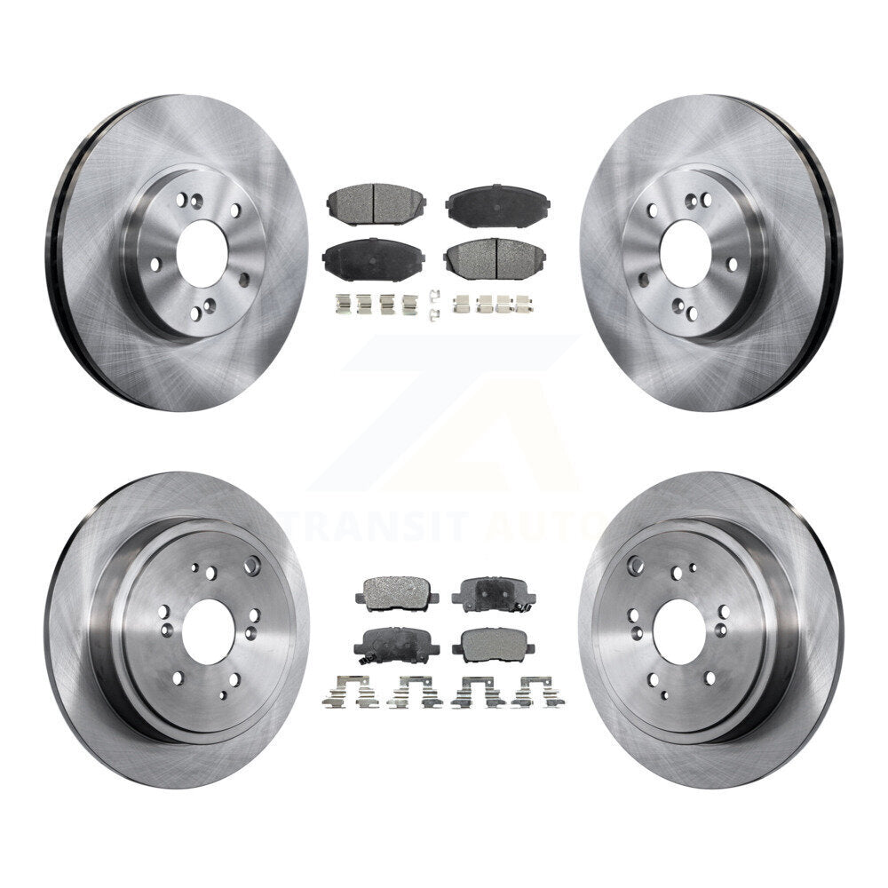 Kit de rotors de frein à disque avant et arrière et plaquettes semi-métalliques pour Acura MDX 2001-2002