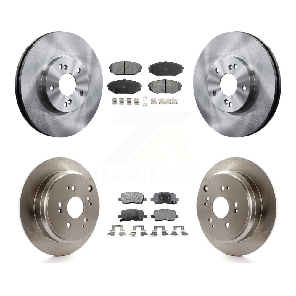Kit de rotors de frein à disque avant et arrière et plaquettes semi-métalliques pour Honda Odysse 2002-2004