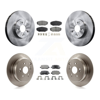 Kit de rotors de frein à disque avant et arrière et plaquettes semi-métalliques pour Honda Odysse 2002-2004