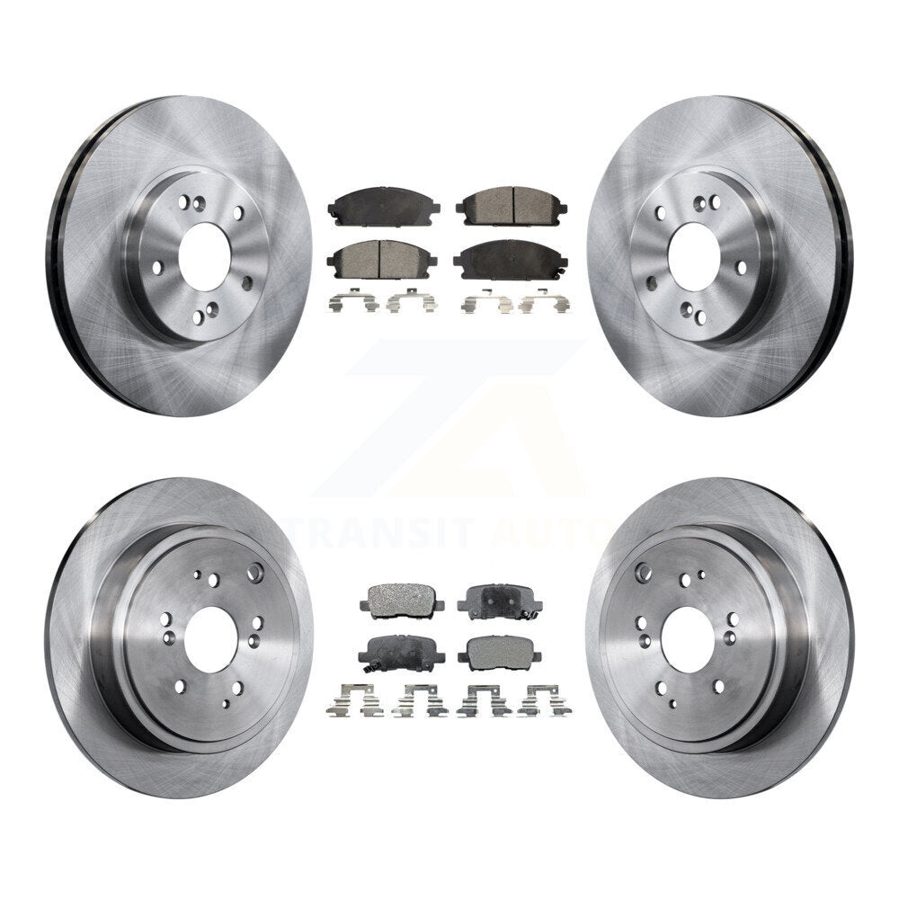 Kit de rotors de frein à disque avant et arrière et plaquettes semi-métalliques pour Acura MDX 2003-2006