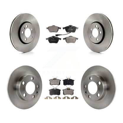 Rotors de frein avant et arrière et Kit de plaquettes semi-métalliques pour Volkswagen Jetta Golf Beetl