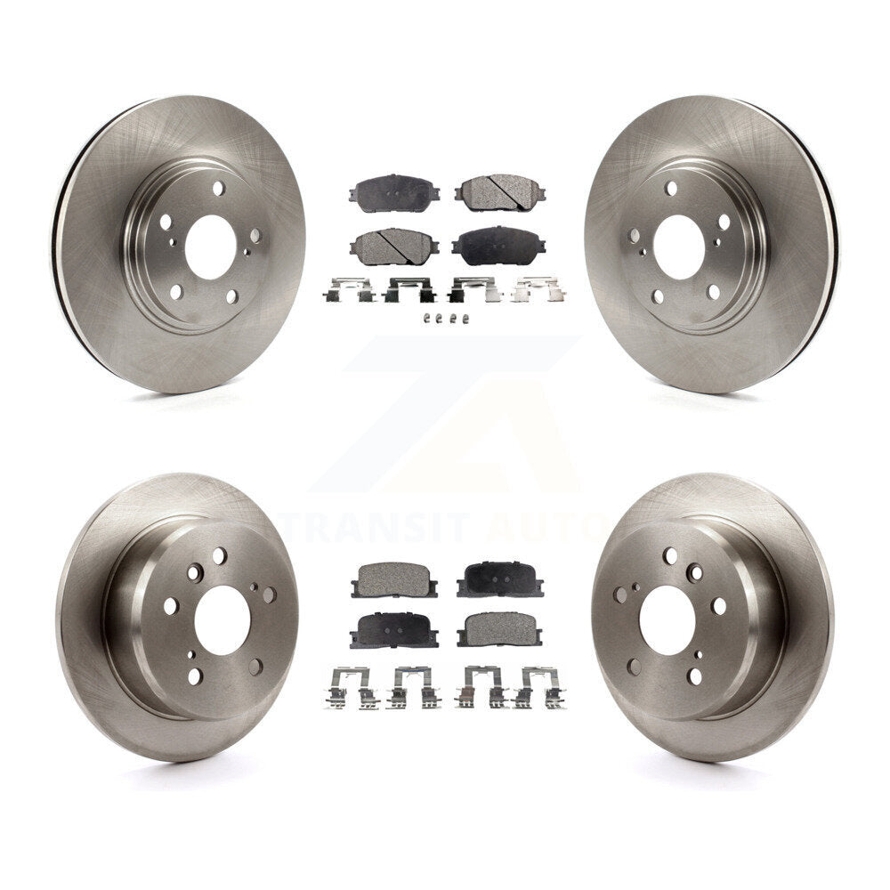Rotors de frein à disque avant et arrière et kit de plaquettes semi-métalliques pour Lexus ES33 2004-2006