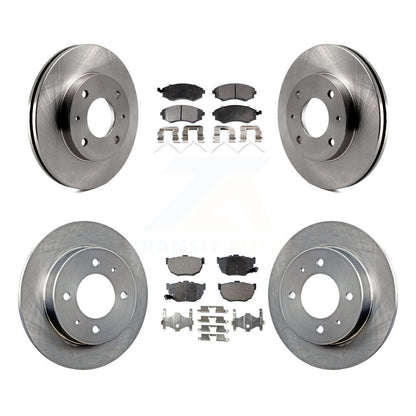 Rotors de frein à disque avant et arrière et Kit de plaquettes semi-métalliques pour Hyundai Tiburon Elantr