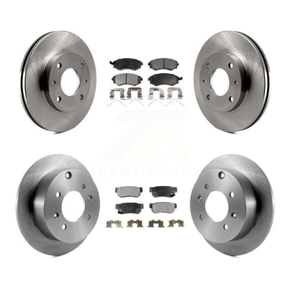 Kit de rotors de frein à disque avant et arrière et plaquettes semi-métalliques pour Hyundai Sonata