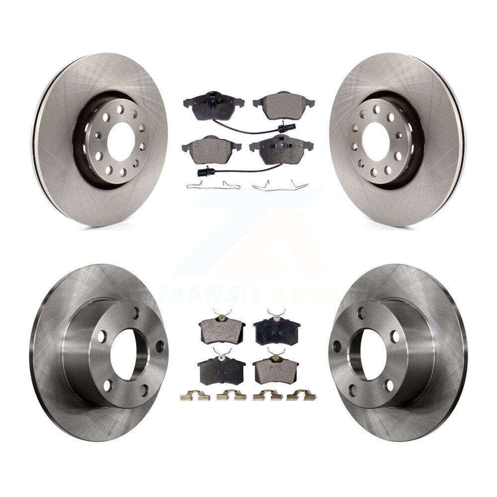 Kit de disques de frein à disque avant et arrière et plaquettes semi-métalliques pour Audi A6 K8F-101090