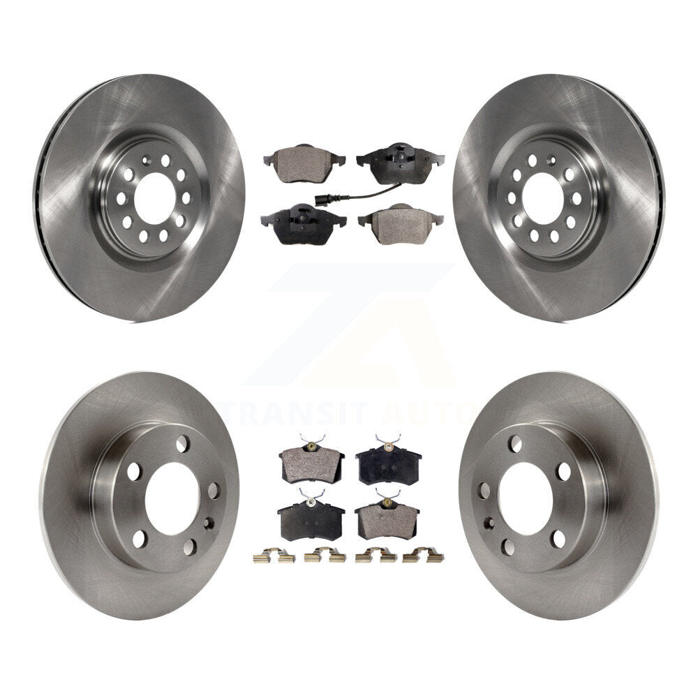 Kit de rotors de frein à disque avant et arrière et plaquettes semi-métalliques pour Audi TT 2000-2006