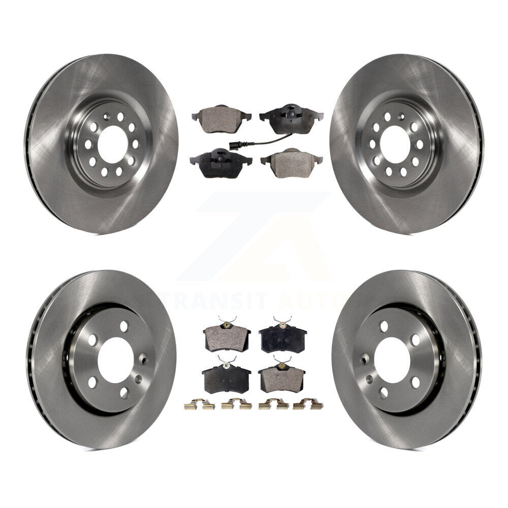 Kit de plaquettes semi-métalliques de Rotor de frein avant et arrière, pour Volkswagen Golf Audi TT Quattr