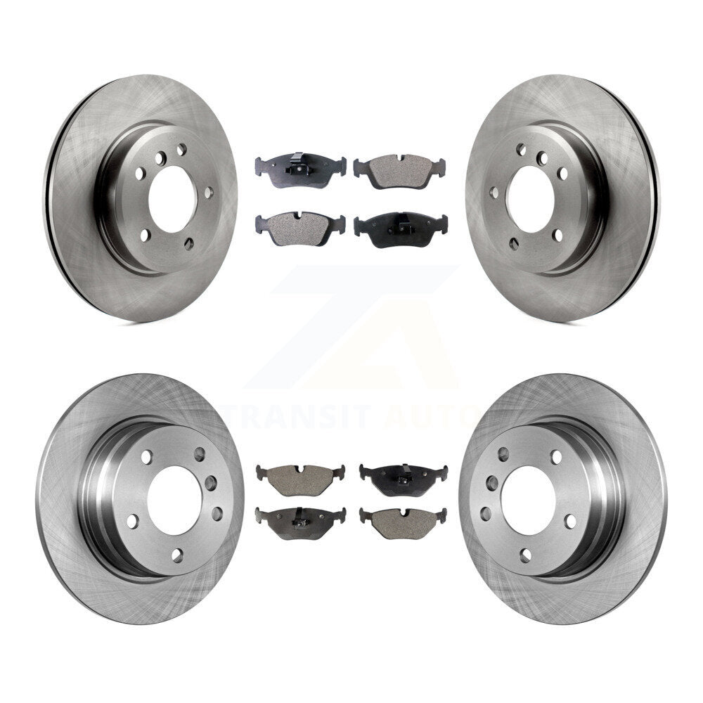 Kit de rotors de frein à disque avant et arrière et plaquettes semi-métalliques pour berline BMW 328i 1998