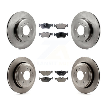 Kit de rotors de frein à disque avant et arrière et plaquettes semi-métalliques pour BMW 325xi 2001-2005
