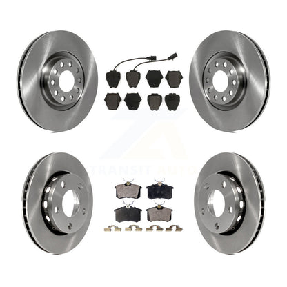 Kit de rotors de frein à disque avant et arrière et plaquettes semi-métalliques pour Audi S4 2000-2001