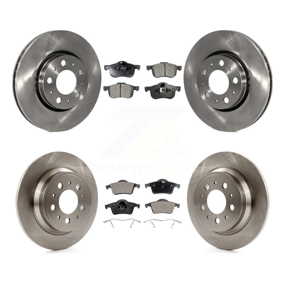 Kit de rotor de frein à disque avant et arrière et plaquettes semi-métalliques pour Volvo S60 XC70 V70 S8