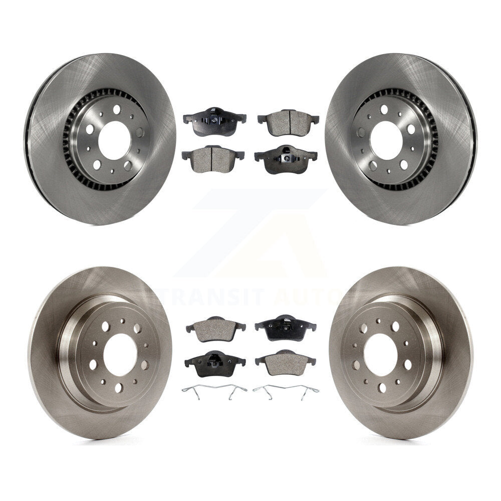 Kit de rotor de frein à disque avant et arrière et plaquettes semi-métalliques pour Volvo S60 XC70 V70 S8