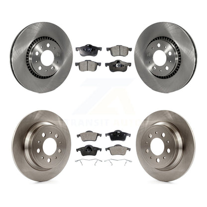 Kit de rotor de frein à disque avant et arrière et plaquettes semi-métalliques pour Volvo S60 XC70 V70 S8