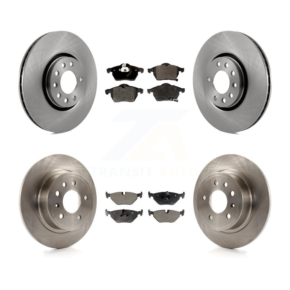 Kit de disques de frein à disque avant et arrière et plaquettes semi-métalliques pour Saab 9-5 K8F-101113