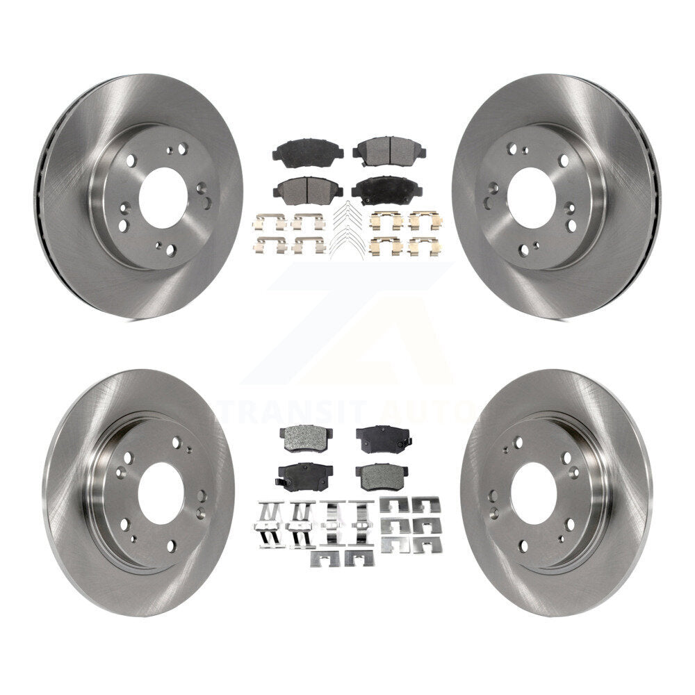 Kit de rotors de frein à disque avant et arrière et plaquettes semi-métalliques pour Honda CR-2011-2015