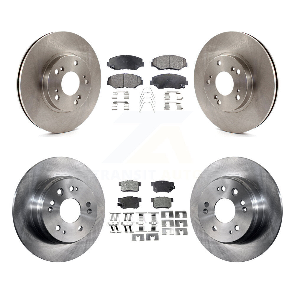 Kit de rotors de frein à disque avant et arrière et plaquettes semi-métalliques pour Honda CR-2002-2004