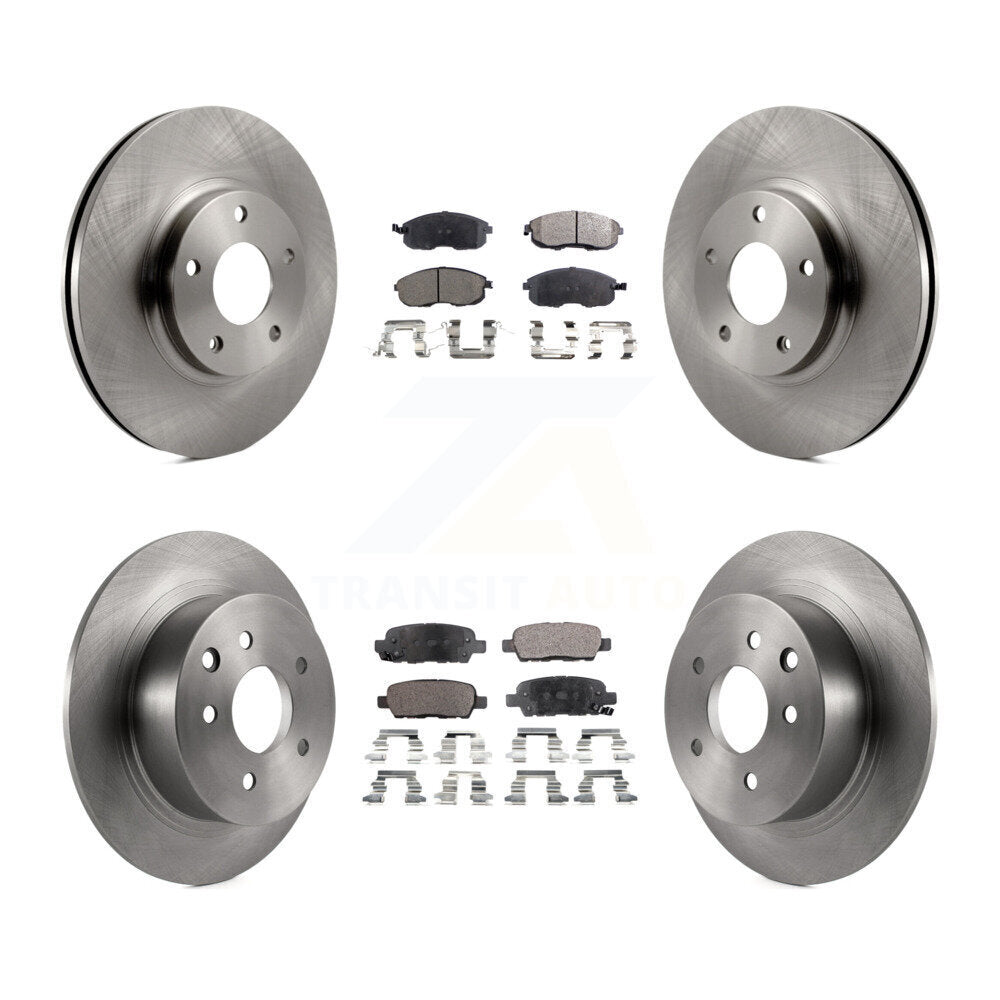 Kit de disques de frein à disque avant et arrière et plaquettes semi-métalliques pour Nissan Altima