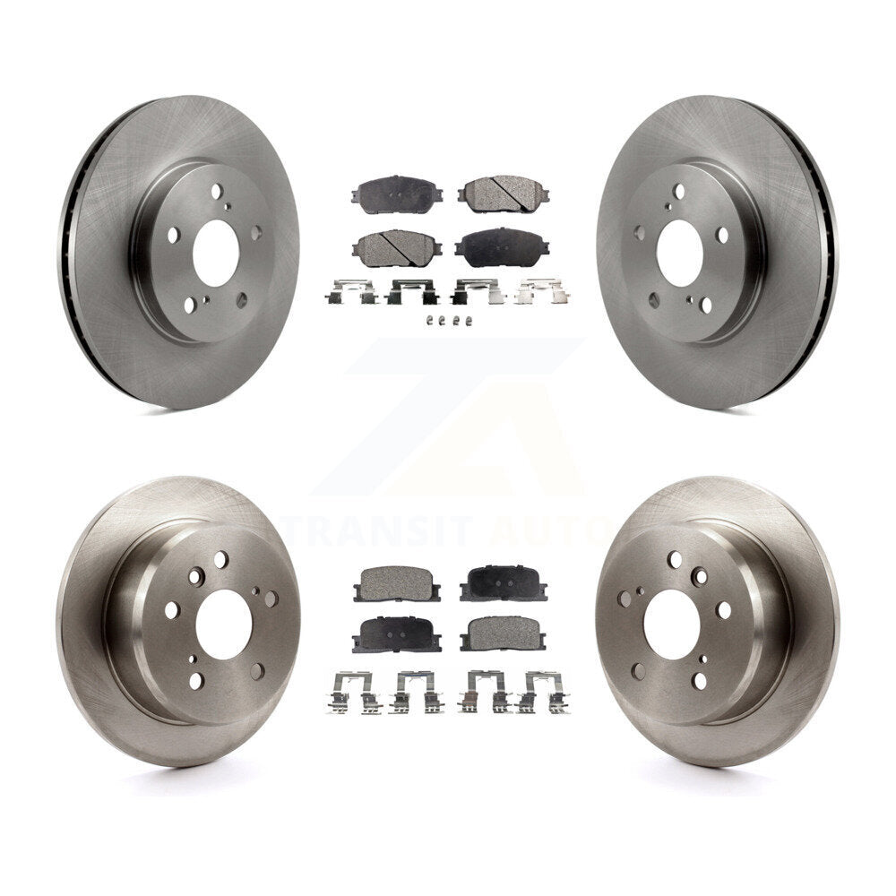 Rotors de frein à disque avant et arrière et kit de plaquettes semi-métalliques pour Lexus ES30 2002-2003