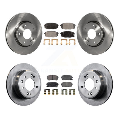 Kit de rotors de frein à disque avant et arrière et plaquettes semi-métalliques pour Hyundai Elantra