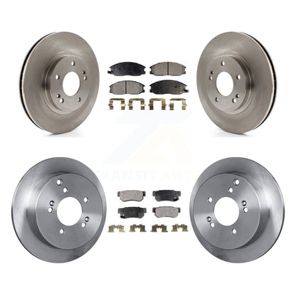 Kit de rotors de frein à disque avant et arrière et plaquettes semi-métalliques pour Hyundai Santa Fe