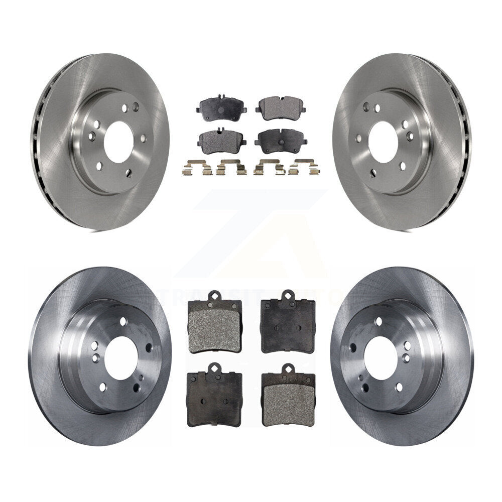 Rotors de frein à disque avant et arrière et Kit de plaquettes semi-métalliques pour Mercedes-Benz C230 C24