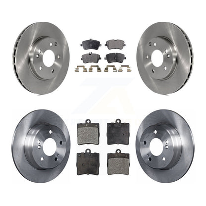 Rotors de frein à disque avant et arrière et Kit de plaquettes semi-métalliques pour Mercedes-Benz C230 C24